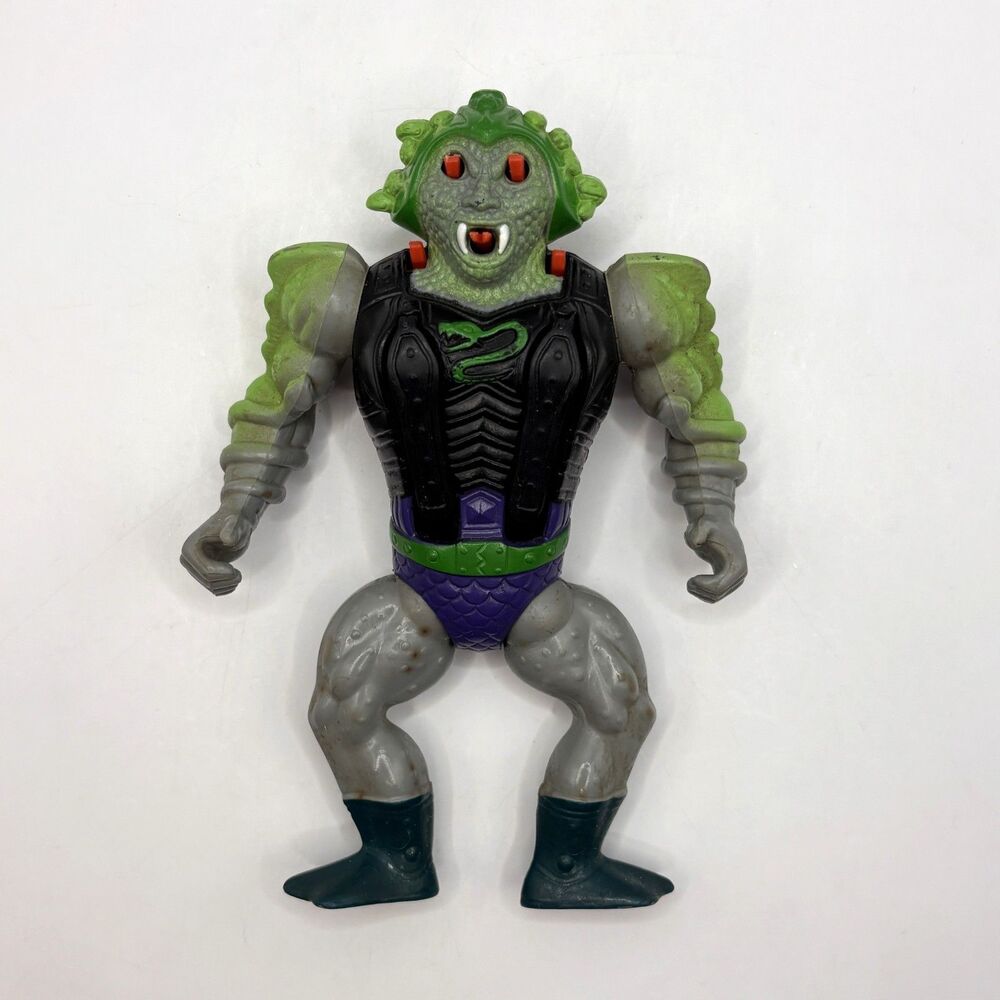 Vintage 1987 He-Man Masters of the Universe Snake Face Action Figure MOTU